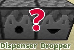 Minecraft: Différence entre dropper et dispenser (distributeur)?